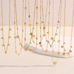 European and American cross-border hot-selling retro French-style earrings, stainless steel 18K gold-plated colored diamond imitation pearl earrings for women.