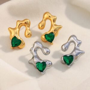 European and American fashion, niche, and influencer-inspired hand jewelry, stainless steel 18K gold-plated creative circular chain ring for women.