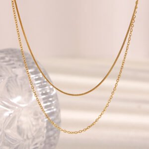 European and American fashionable bohemian personalized pendant, stainless steel 18K gold-plated cloth necklace, and luxury women's pendant