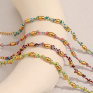 European and American cross-border hot-selling retro and elegant French minimalist earrings, 18K gold-plated stainless steel, tiger's eye Women's stone earrings