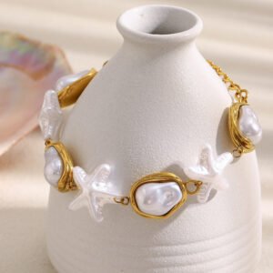 European and American fashionable, personalized, high-end cross pendant, stainless steel 18K gold-plated, handmade DIY pendant necklace, light luxury